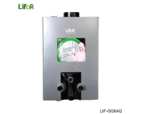 LIFOR Gas Gyser LIF-GG6AG Grey Digital Display 6L