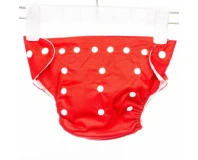 Red Washable and Reusable Cloth Diaper for Baby