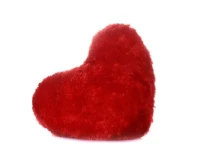 Cute Soft Red Heart Pillow
