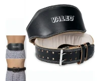 Valeo Leather Padded Gym Weightlifting Belt