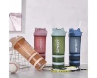 Portable Fitness Water Bottles Three-layer 450 ml