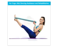 Yoga Stretch Strap with 8 Loops Exercise Rope