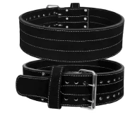 Power Lifting Belt Suede Double Prong Leather Belt