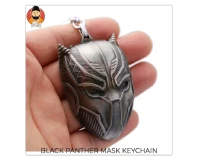 Black Panther Mask Charm Keyring
