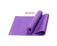 Single Color Yoga Mat for Practice and Gym Workout