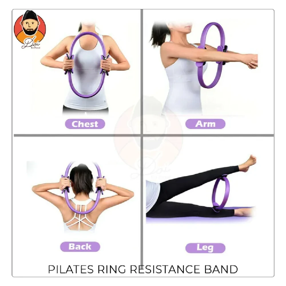 Buy MANTRA SPORTS Pilates Ring Magic Fitness Circle - Exercise Resistance  Equipment for Toning & Sculpting Inner & Outer Thighs-Improve Core Power  Strength, Flexibility & Posture-Workout Poster & Bag Online at Low