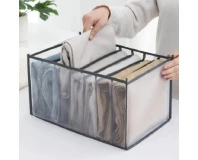 lukzer Set of 4 Foldable Storage Box Organizers for Wardrobe