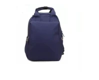 Dark Blue Korean Design Canvas Unisex Backpack