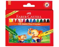Faber Castell Jumbo Wax Crayon Set of 12