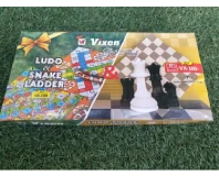 Vixen 3 in 1 Chess Ludo and Snake Game ComboSet