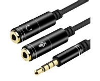 3.5mm Audio Cable Male to 2 Female Aux Cable