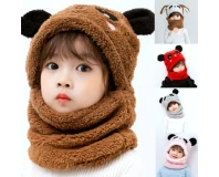 Adult Kids Winter Fuzzy Luxury Balaclava Hat