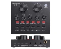 V8 Sound Card Live Broadcast Sound Card (Black)