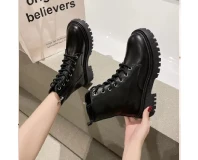 Punk Ankle Platform Motorcycle Martin Knight Boots