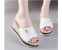Peep-Toe High Heeled Casual Wedges Sandals