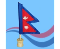 Nepal National Table Flag with Stand