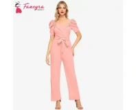 Fancyra Women Cocktail Pink Western Jumpsuit