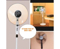 Electromax Stand Fan with 5 Blades 16 Inch