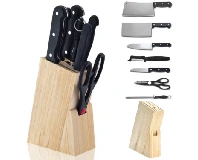 Stainless Steel Knife Set of 7 with Wooden Stand