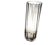 Nordic Gray Transparent Wave Design A34 Vase