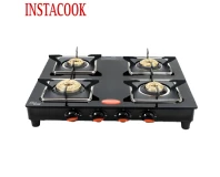 Instacook 4 Automatic Burner Glass Top Gas Stove