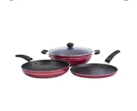 Non-Stick Induction Based Cookware Set of 3 pcs