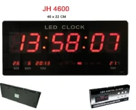 LED Digital JH4600 Wall Clock with Calendar 46 cm