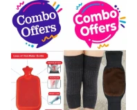 Unisex Knee Warmer and Hot Water Bag Combo Set
