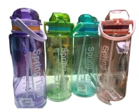 Spring Time Water Bottle with Straw 1200 ML