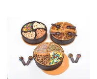 National Round Dry Fruit Spice Storage Box