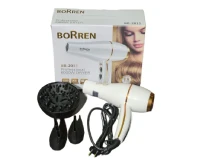Borren Professional Hair Dryer With Diffuser 6000W