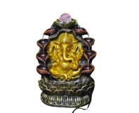 Lord Ganesha Fountain with LED Lights Decor