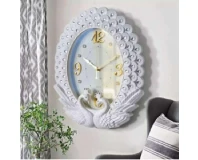 Luxury Design Oval Diamond Painting Wall Clock