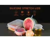Silicone Stretch Cover Lids Set of 6 pcs