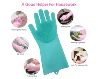 Magic Silicone Dishwashing Gloves Pack of 1 Pair