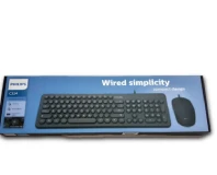 Wired Keyboard and Mouse combo Philips C334 Black