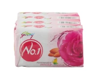 Godrej No.1 Rosewater Almond Soap 100G 4 pcs