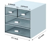 Comix Desk Storage Organizer with 4 Drawers