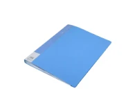 Comix Blue Clear File with 40 Pockets