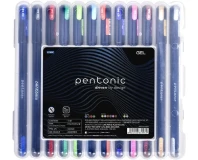 Pentonic Multicolor Gel Pen with Hard Box Case