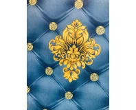 Wallpaper (Royal Pattern Blue Pvc Wallpaper)