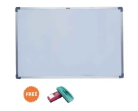 White Board Indian 3x4 Feet with Duster & Marker