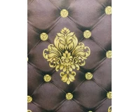 Wallpaper (Royal Brown Multi Colour PVC Wallpaper)