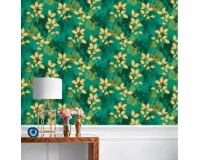 Wallpaper (Leaf Design Luxurious Pvc Cotted Wallpa