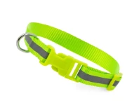 Neon Green Reflective Adjustable pet Nylon Collar