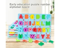 Wooden ABCD Puzzle Board for Kids