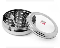 Famous Stainless Steel Fiber Lid Small Masala Box