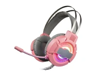RGB Light V8000 Gaming Headphone Pink