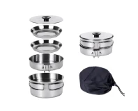 Kingcamp Stainless Steel Backpacker Cooking Pot