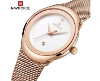 Navi Force NF5004 White Rose Gold Genuine Watch